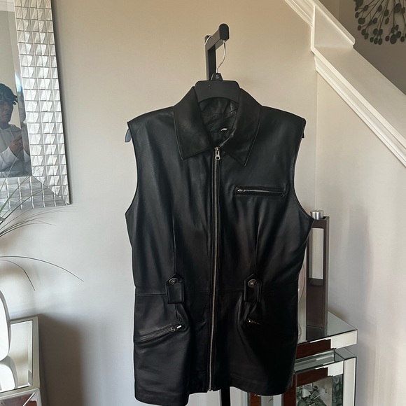 Sebastian 100% Leather Vest - Picture 1 of 7